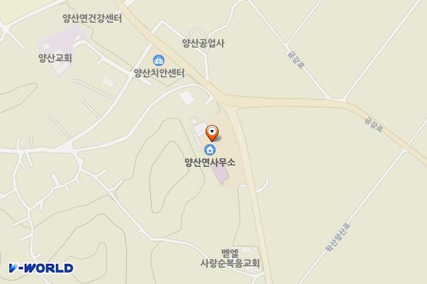 양산보건지소 위치 지도 — 충청북도 영동군 양산면 학산양산로 317