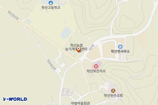 학산면 버스정류장 위치 지도 — 충청북도 영동군 학산면 서산리 897-5