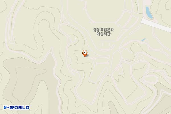 가족숲 위치 지도 — 충청북도 영동군 영동읍 영동힐링로 110
