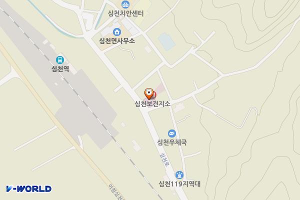 심천보건지소 위치 지도 — 충청북도 영동군 심천면 심천로 88-1