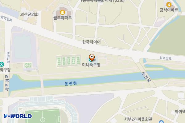 유기농엑스포광장 위치 지도 — 충청북도 괴산군 괴산읍 임꺽정로 75