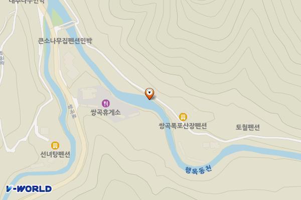 쌍곡폭포공중화장실 위치 지도 — 충청북도 괴산군 칠성면 쌍곡로4길