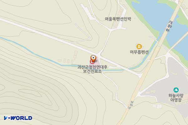 대후보건진료소 위치 지도 — 충청북도 괴산군 청천면 대티길 290