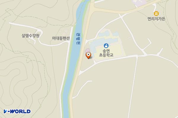 송면민원봉사실 위치 지도 — 충청북도 괴산군 청천면 송면2길 5