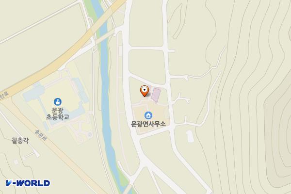 문광면사무소 화장실 위치 지도 — 충청북도 괴산군 문광면 광덕길 27