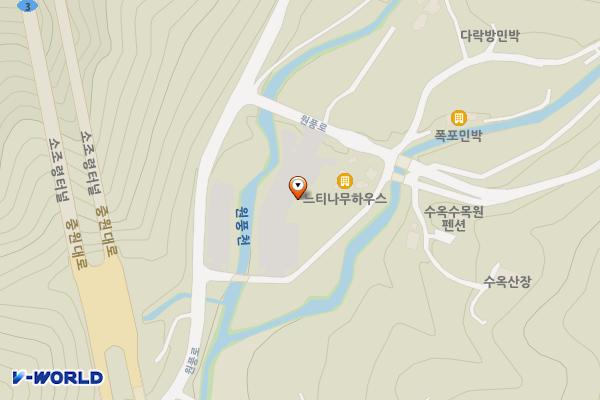 괴산새재관광편의시설 위치 지도 — 충청북도 괴산군 연풍면 원풍로 518-10