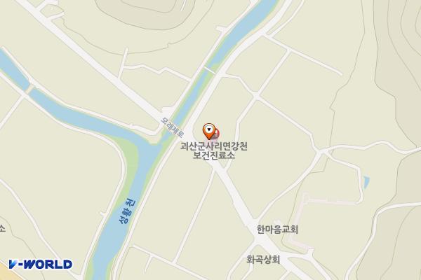 강천보건진료소 위치 지도 — 충청북도 괴산군 사리면 모래재로 921