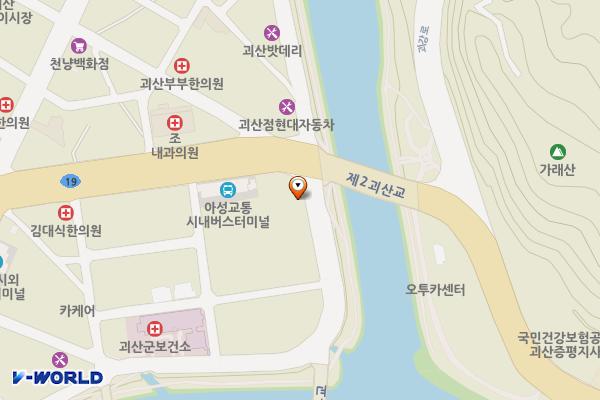 괴산농협주유소 위치 지도 — 충청북도 괴산군 괴산읍 동진천길 71