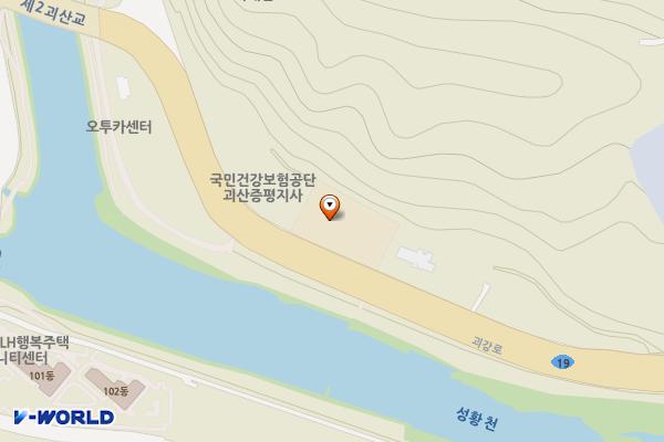 괴산소방서 본서 구관(남자화장실) 위치 지도 — 충청북도 괴산군 괴산읍 괴강로 69