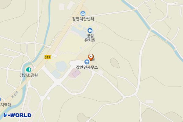 장연면사무소 화장실 위치 지도 — 충청북도 괴산군 장연면 미선로오가5길 7