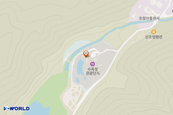 물놀이장옆 위치 지도 — 충청북도 괴산군 연풍면 수옥정길 127-1