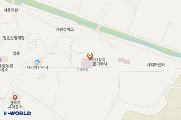 사리보건지소 위치 지도 — 충청북도 괴산군 사리면 모래재로 355