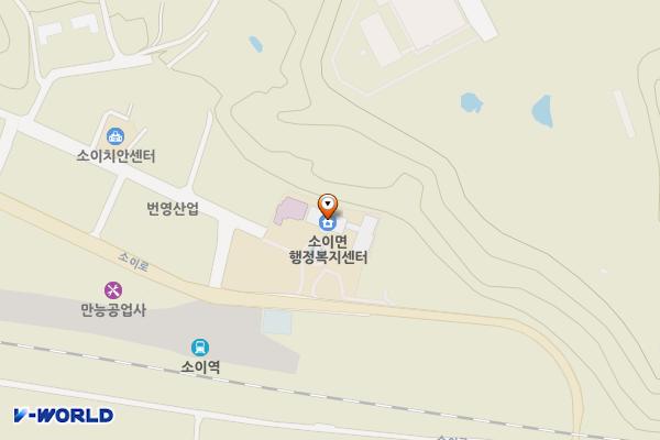 소이면사무소 위치 지도 — 충청북도 음성군 소이면 소이로 409