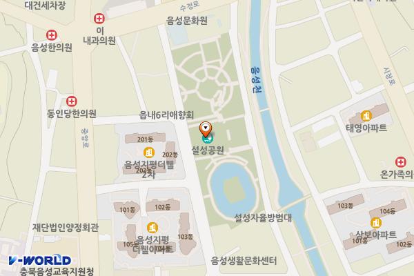 음성야외음악당 위치 지도 — 충청북도 음성군 음성읍 설성공원길 28