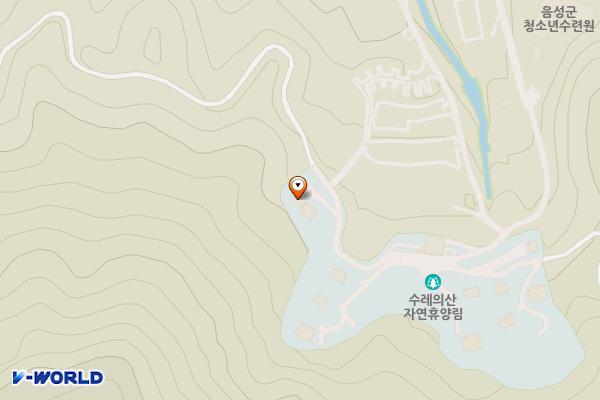 수레의산자연휴양림 위치 지도 — 충청북도 음성군 생극면 차생로 310-108