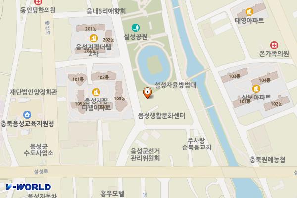 음성 청소년문화의집 위치 지도 — 충청북도 음성군 음성읍 설성공원길 16