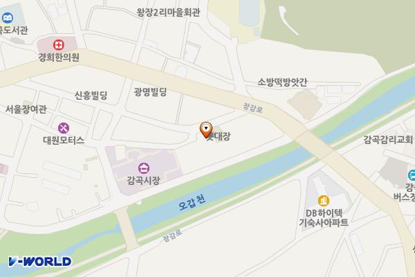 감곡시장 고객지원센터 위치 지도 — 충청북도 음성군 감곡면 장감로126번길 34