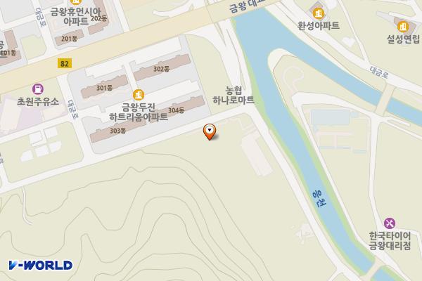 음성군노인복지회 위치 지도 — 충청북도 음성군 금왕읍 백야로 14