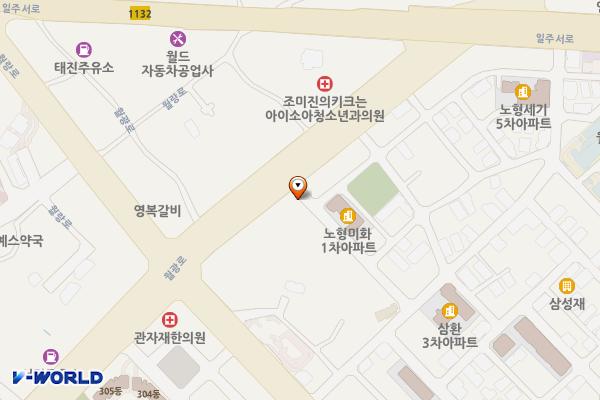 노형동 1158, 월랑북길 15 위치 지도 — 제주특별자치도 제주시 노형동 1158