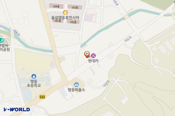 맹동우체국 위치 지도 — 충청북도 음성군 맹동면 덕금로 413-1