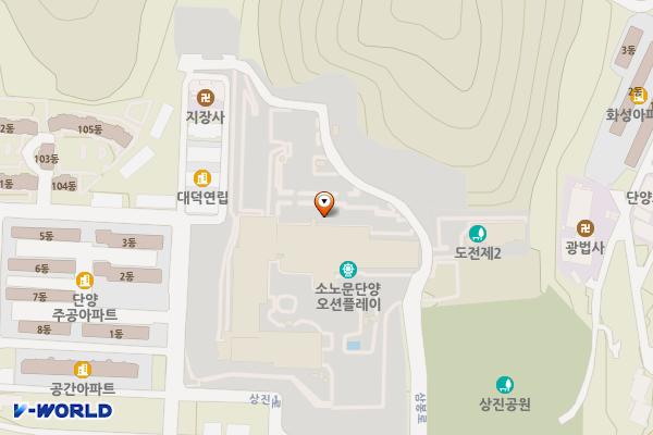 소노문 단양 지층 위치 지도 — 충청북도 단양군 단양읍 삼봉로 187-17