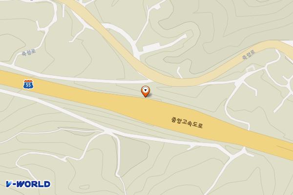 죽령졸음쉼터(춘천) 위치 지도 — 충청북도 단양군 대강면 중앙고속도로 246