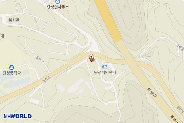 단성 놋재 위치 지도 — 충청북도 단양군 단성면 상방2길 2