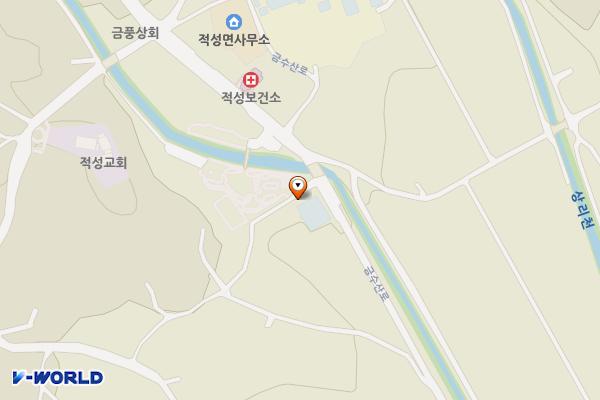 적성게이트볼장 위치 지도 — 충청북도 단양군 적성면 금수산로 970