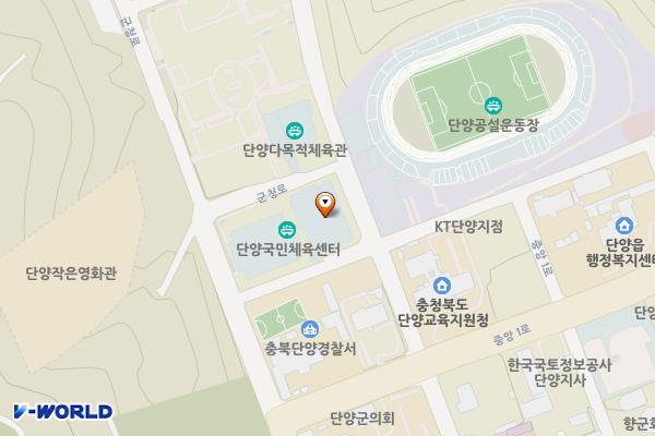 문화체육센터 위치 지도 — 충청북도 단양군 단양읍 별곡3로 11