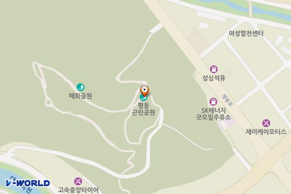 매화공원 광장 위치 지도 — 충청북도 단양군 매포읍 평동37길 26