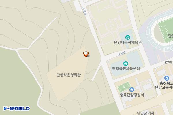 올누림센터(1~4층) 위치 지도 — 충청북도 단양군 단양읍 군청로 85