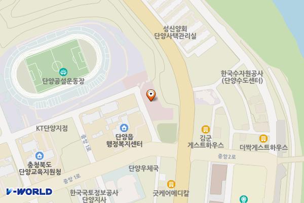 단양군립노인요양병원장례식장 위치 지도 — 충청북도 단양군 단양읍 별곡6길 10