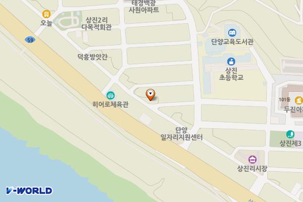 단양농협 상진지점 위치 지도 — 충청북도 단양군 단양읍 상진2길 49