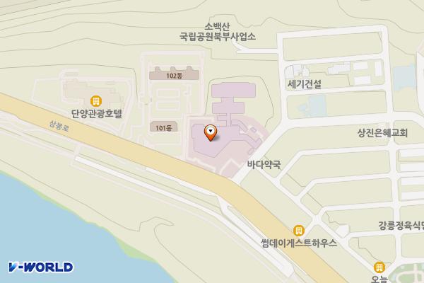 단양군보건소 위치 지도 — 충청북도 단양군 단양읍 삼봉로 53