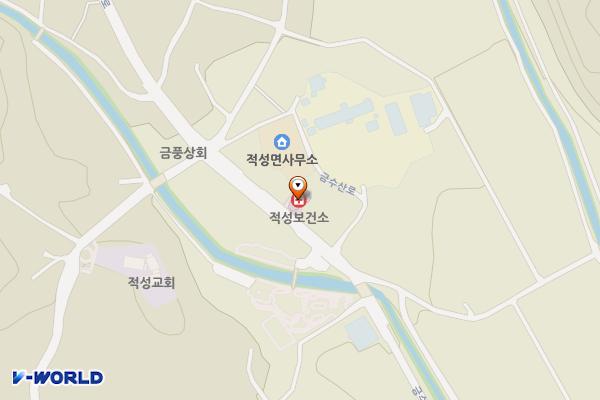 적성보건지소 위치 지도 — 충청북도 단양군 적성면 금수산로 957-2