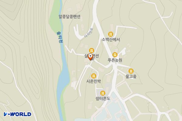 다리안 황토길 위치 지도 — 충청북도 단양군 단양읍 천동4길 8