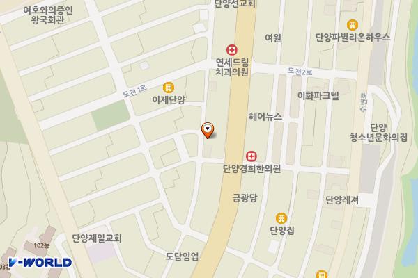 단양농협 본점 3층 위치 지도 — 충청북도 단양군 단양읍 삼봉로 287