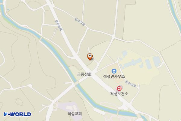북단양농협 적성지소 위치 지도 — 충청북도 단양군 적성면 금수산로 947