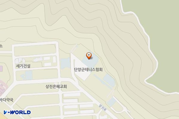 단양테니스장 위치 지도 — 충청북도 단양군 단양읍 상진로 31