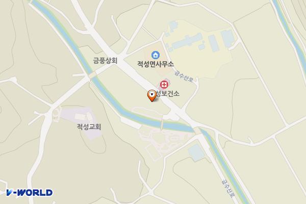 적성문화복지회관 위치 지도 — 충청북도 단양군 적성면 금수산로 952, 복지센터