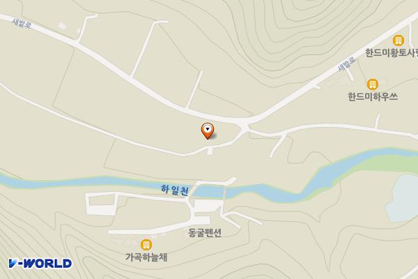 한드미 공중화장실 위치 지도 — 충청북도 단양군 가곡면 한드미길 6-6