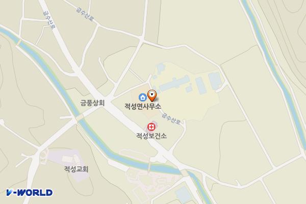 적성면사무소 위치 지도 — 충청북도 단양군 적성면 금수산로 957