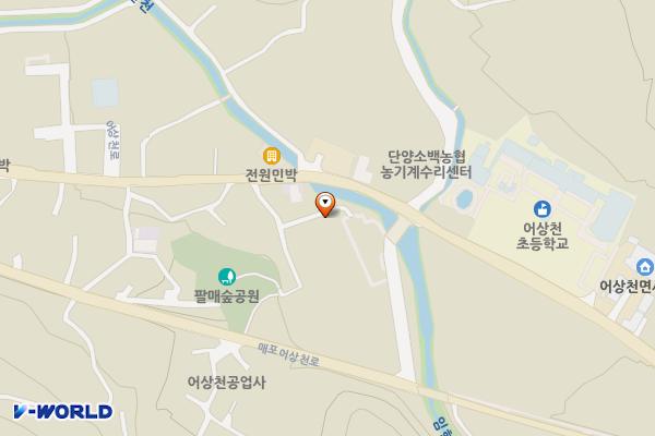 어상천면생활체육공원 위치 지도 — 충청북도 단양군 어상천면 어상천로 949