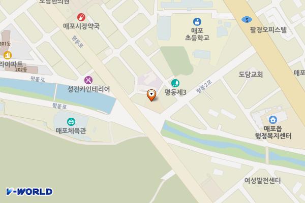 단양경찰서 매포파출소 위치 지도 — 충청북도 단양군 매포읍 평동로 114