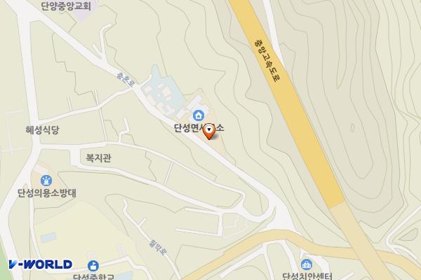 단성면사무소 위치 지도 — 충청북도 단양군 단성면 충혼로 16