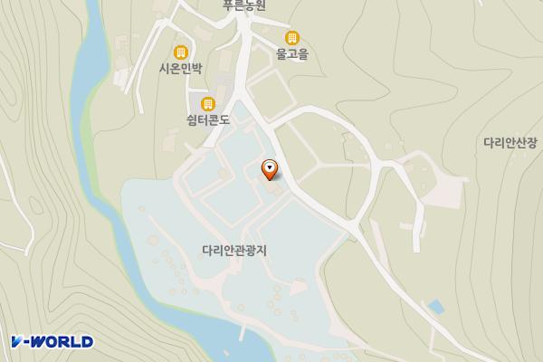 다리안 주차장 위치 지도 — 충청북도 단양군 단양읍 소백산등산길 12