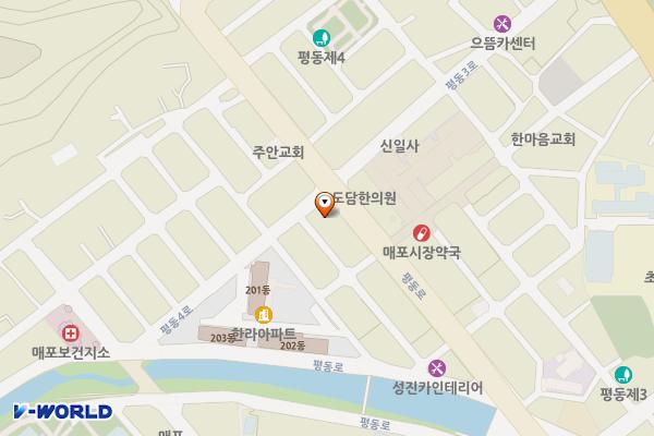 북단양농협 위치 지도 — 충청북도 단양군 매포읍 평동로 143