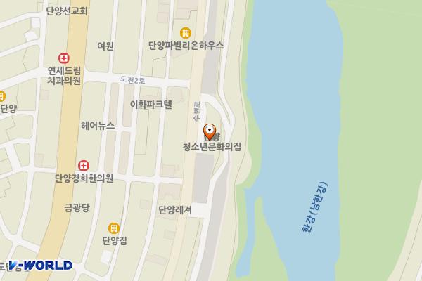 선착장(문화마루) 위치 지도 — 충청북도 단양군 단양읍 수변로 82