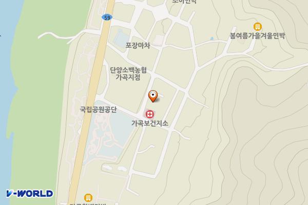 가곡면 복지회관 위치 지도 — 충청북도 단양군 가곡면 사평1길 9-4