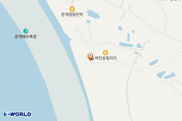 분계해수욕장 주차장 위치 지도 — 전남광주통합특별시 신안군 자은면 백산리 883-1번지